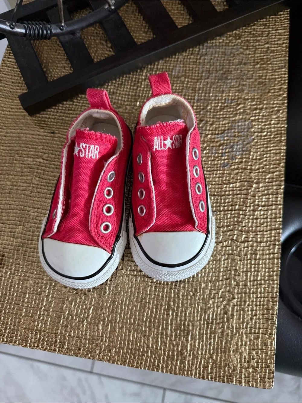 Converse babys Red Slip-On All Star Sneakers